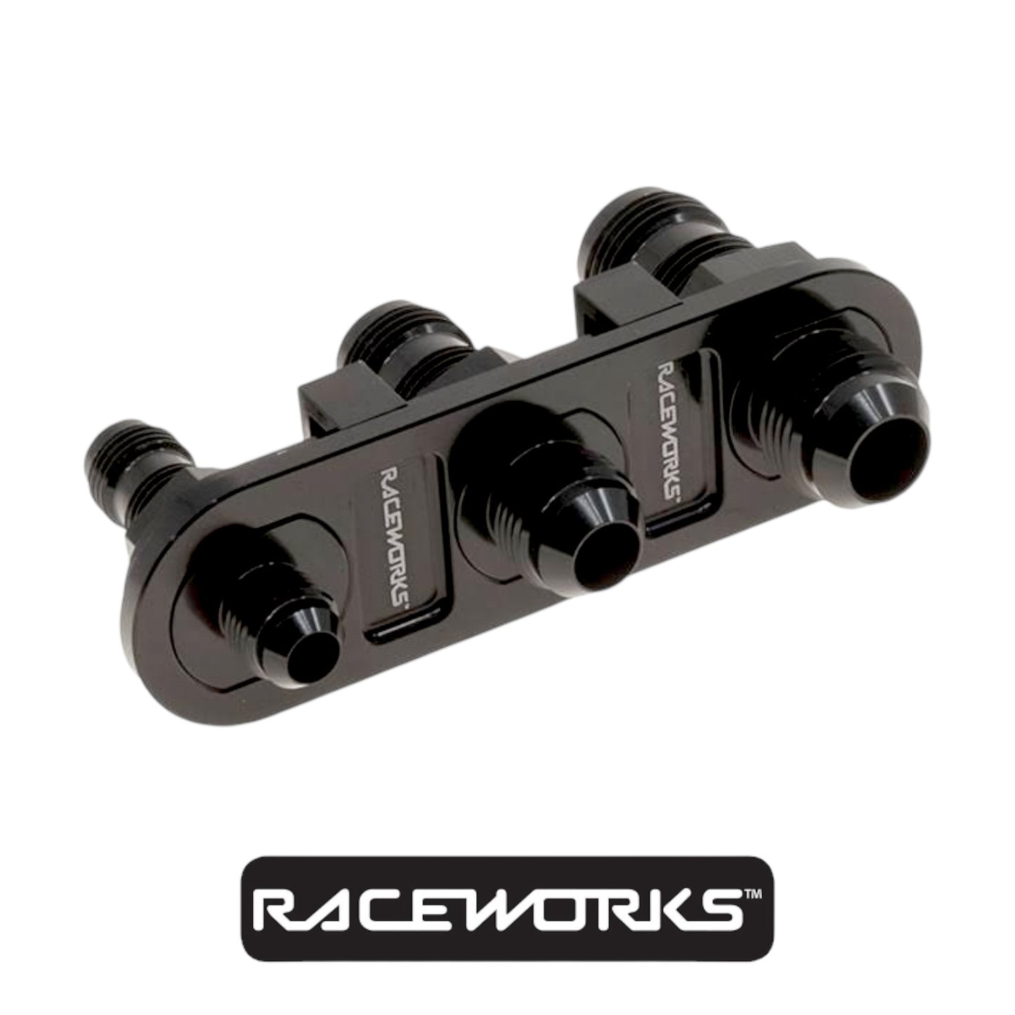 Raceworks 4 Way Bulkhead Plate RWF-838-04BK