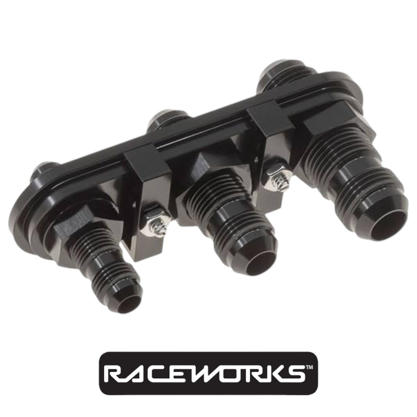 Raceworks 4 Way Bulkhead Plate RWF-838-04BK