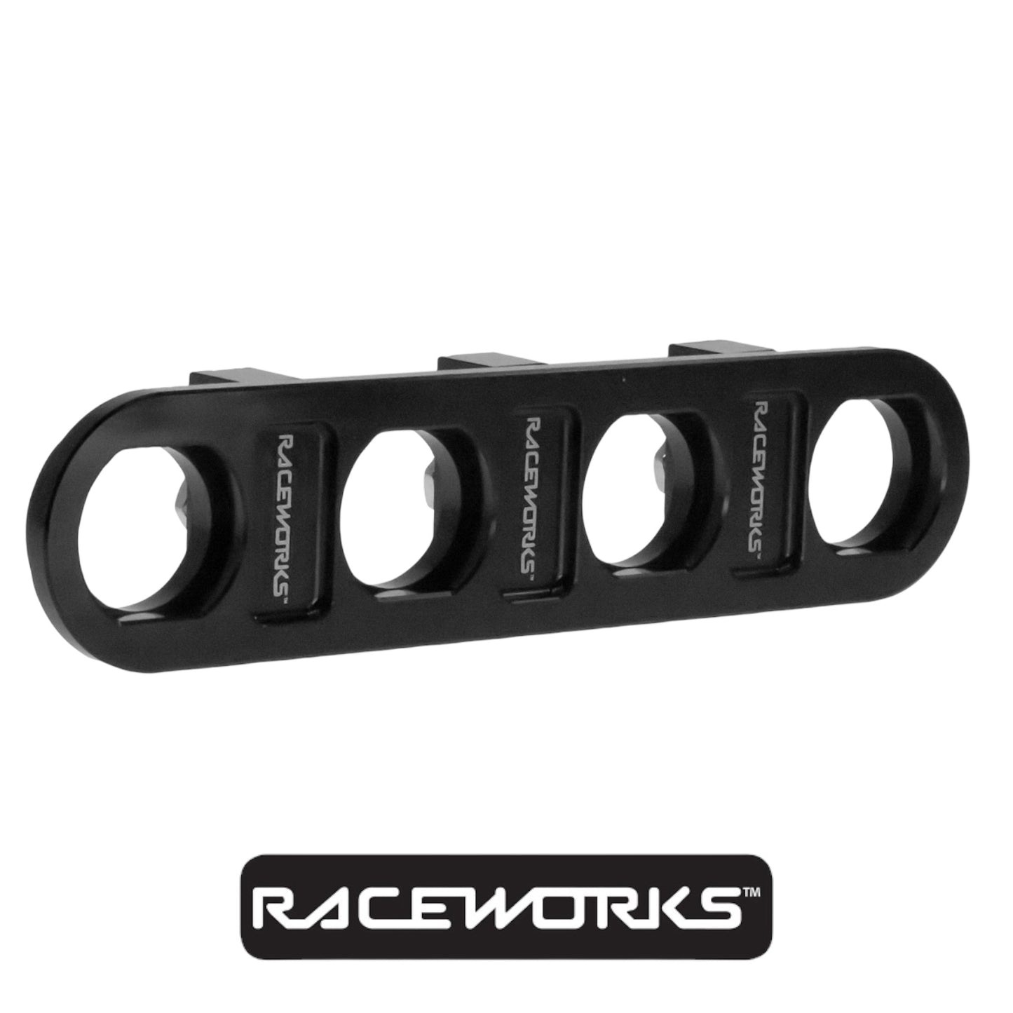 Raceworks 4 Way Bulkhead Plate RWF-838-04BK