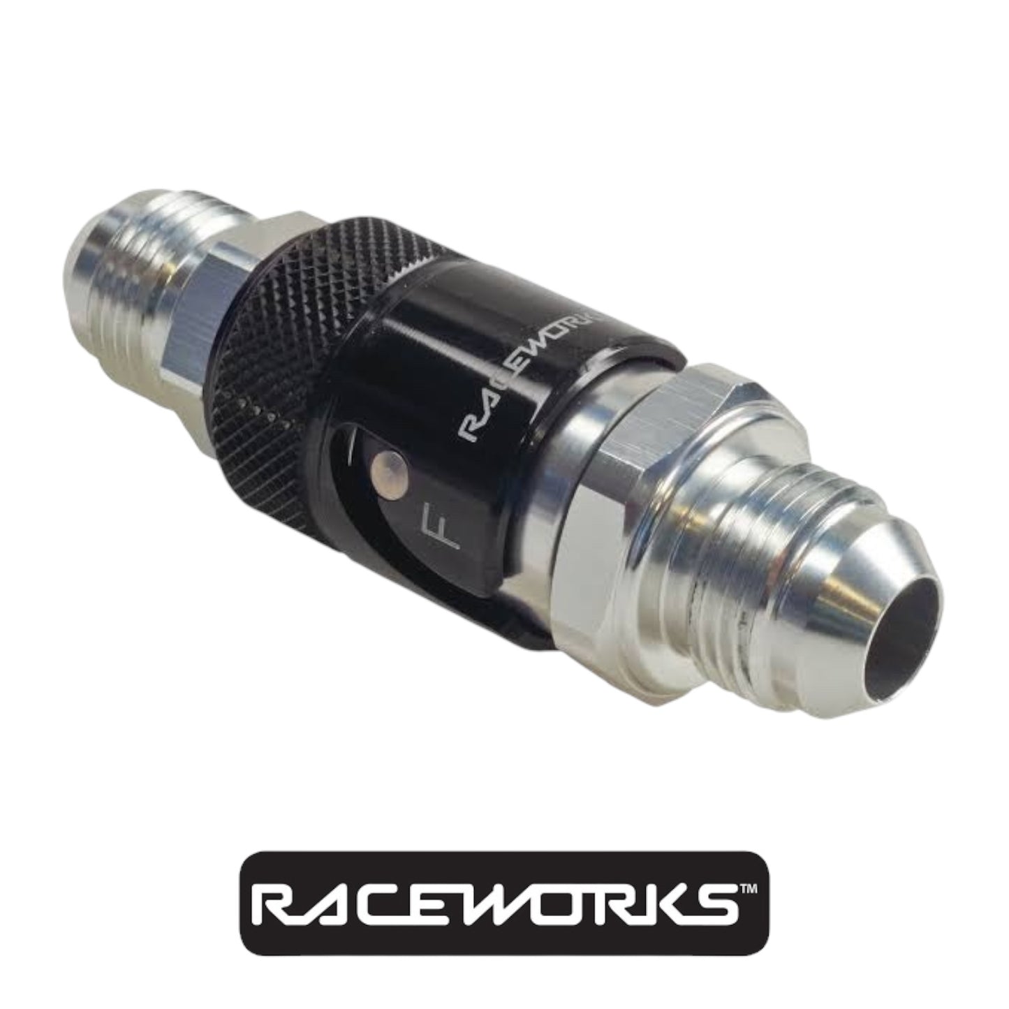 Raceworks Aluminium Quick Release AN-6 Fittings AN-8 Body RWF-QR101-06VBK
