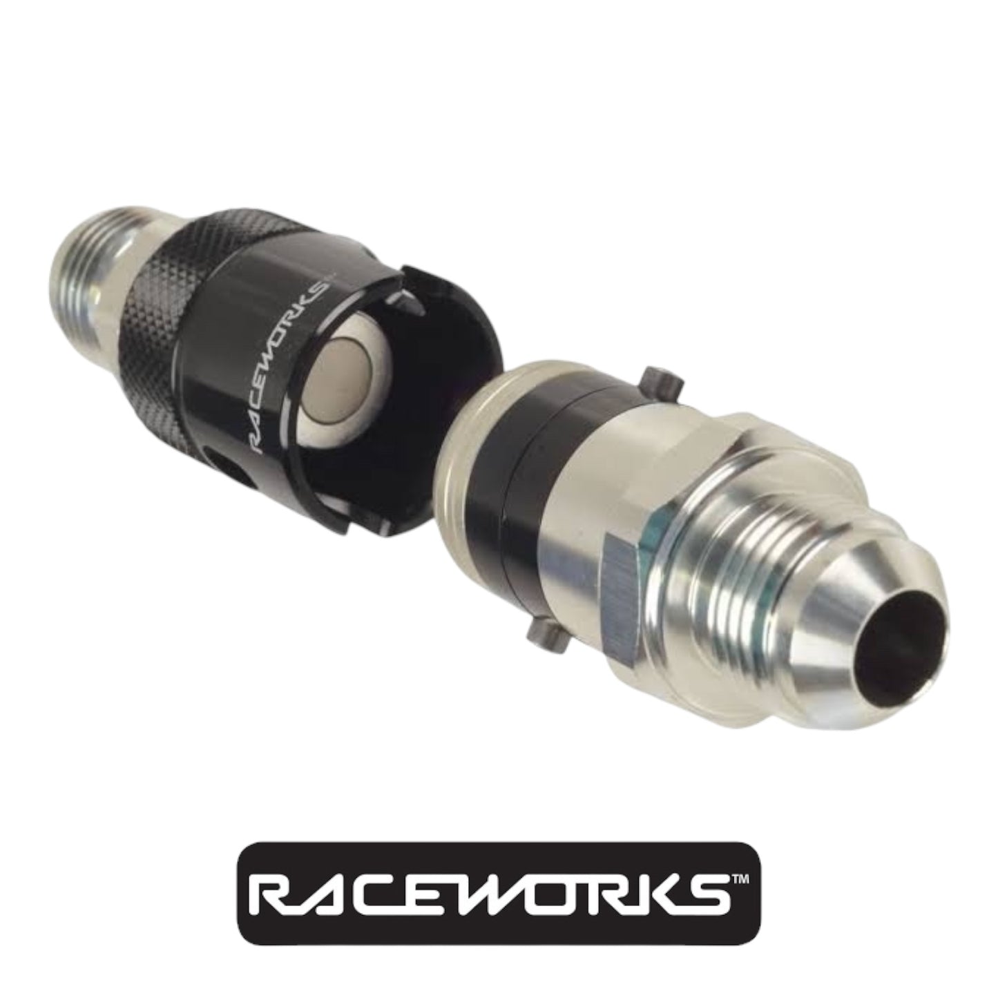 Raceworks Aluminium Quick Release AN-6 Fittings AN-8 Body RWF-QR101-06VBK