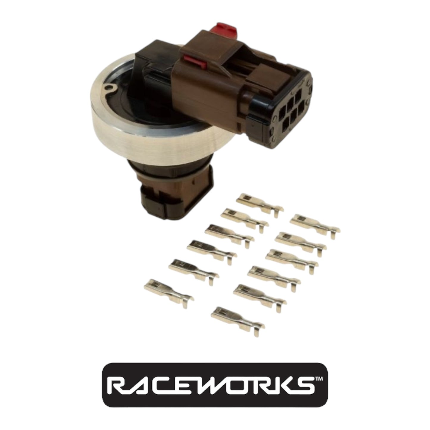 Raceworks 6PIN Electrical Bulkhead Steel Weld On Kit ALY-139-S