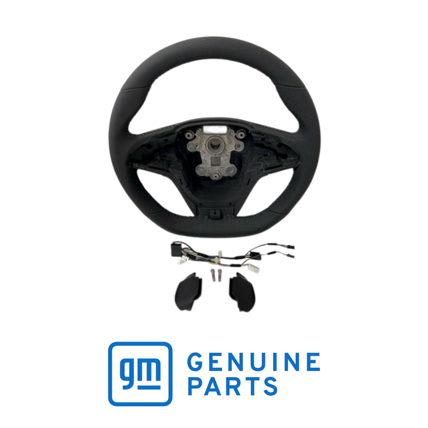 Genuine GM VF Leather Steering Wheel With Paddle Shift 92276595