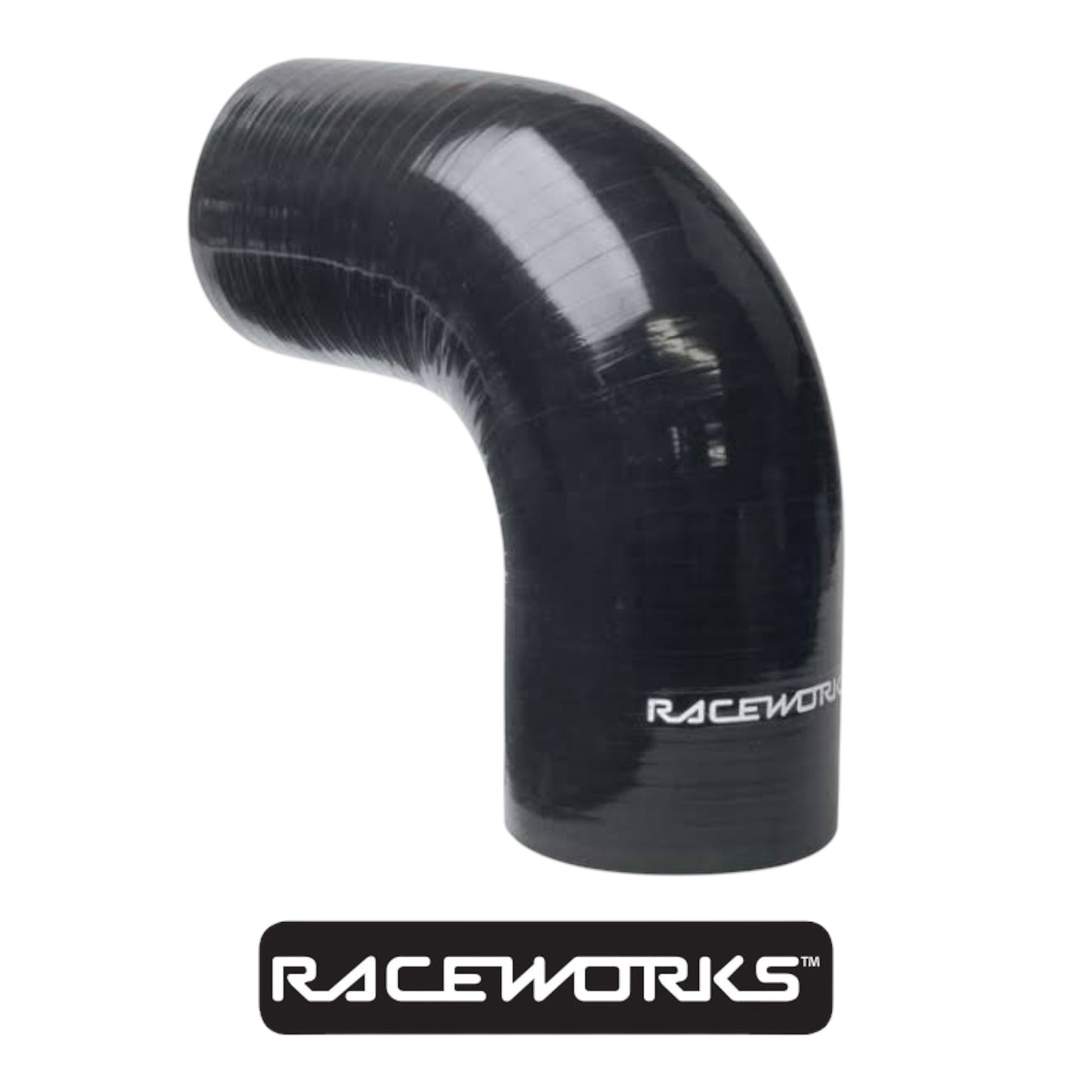 Raceworks Silicone Hose 90 Degree Elbow 5” (127mm) SHE-090-500BK