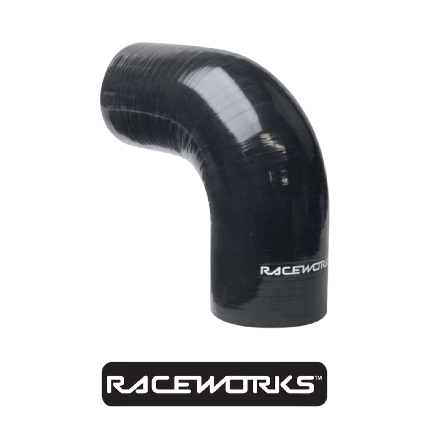 Raceworks Silicone Hose 90 Degree Elbow 4” (101MM) Black SHE-090-400BK