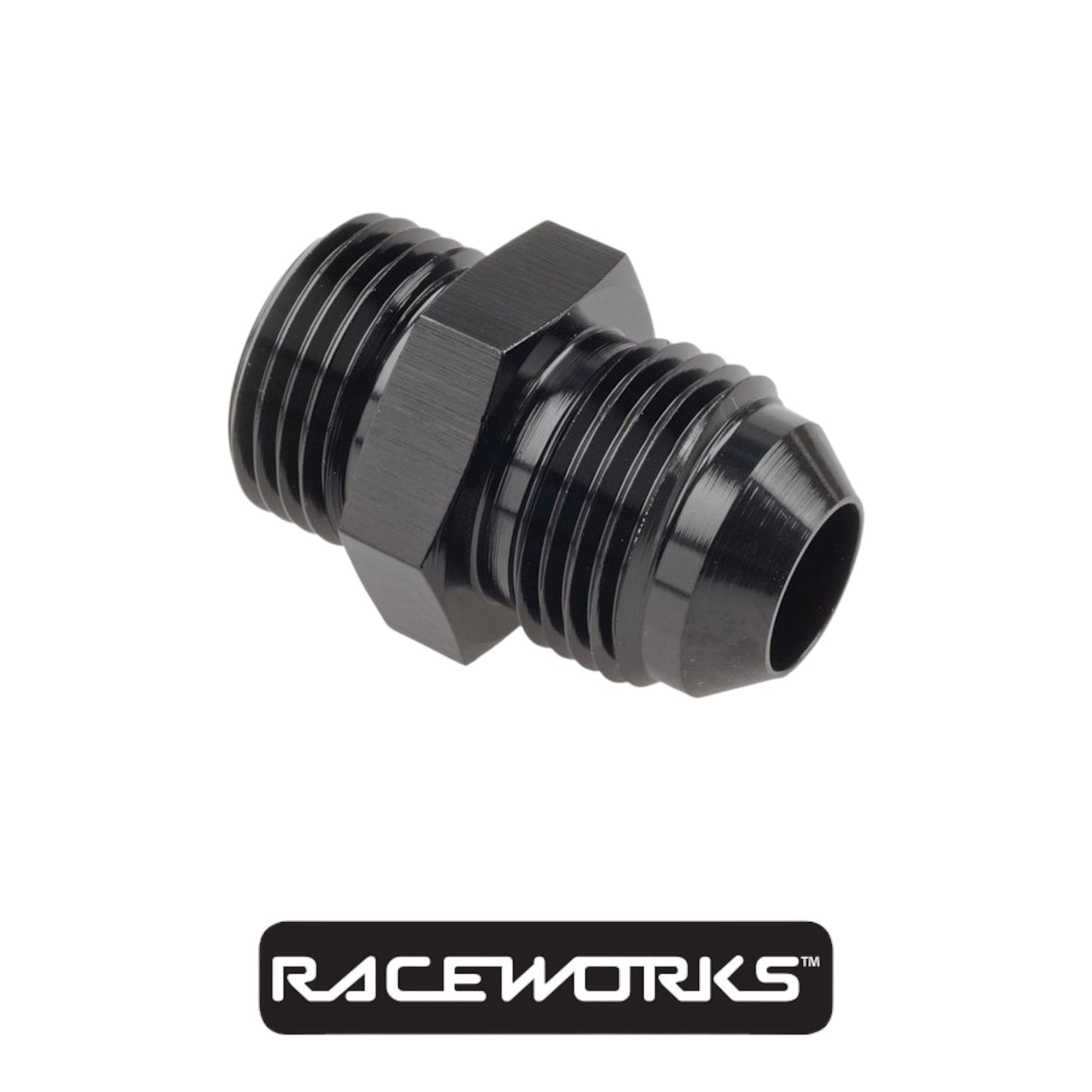 Raceworks Male Flare AN-8 To AN-8 Male ORB RWF-920-08BK