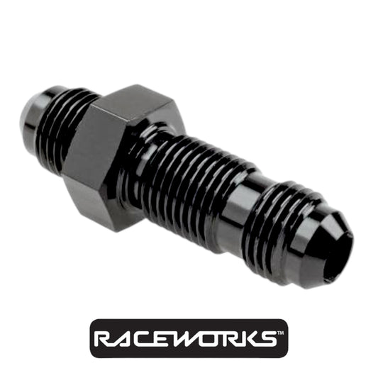 Raceworks Bulkhead Flare AN-8 RWF-832-08BK