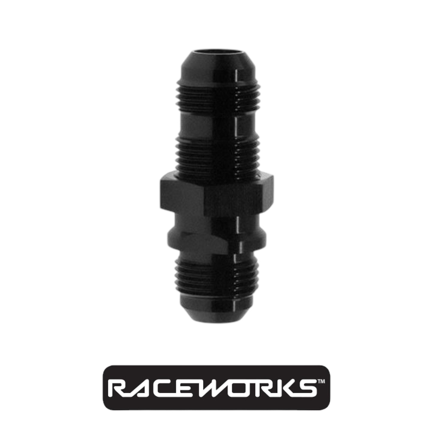 Raceworks Bulkhead Flare AN-8 RWF-832-08BK