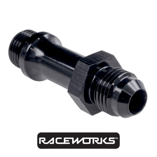 Raceworks Male Flare AN-8 To O-Ring Boss AN-8 Long RWF-920-08LBK