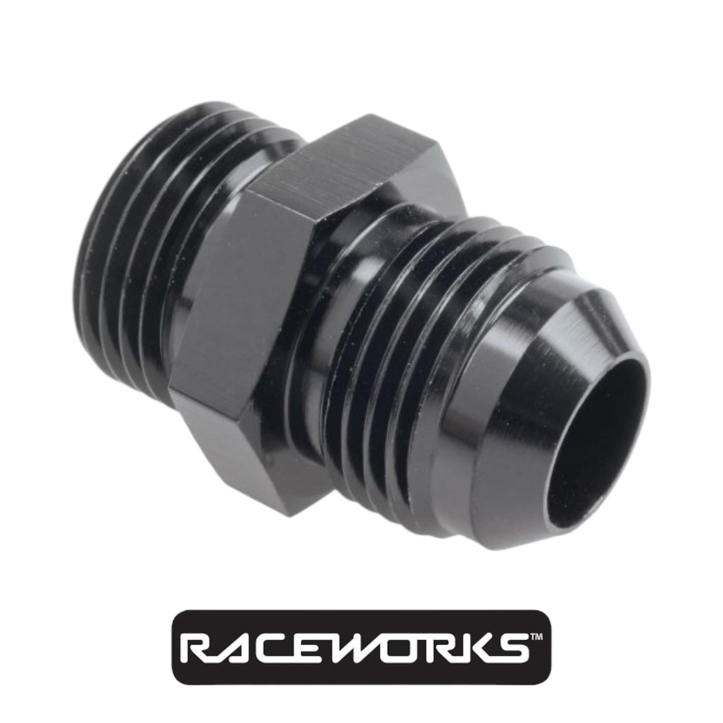 Raceworks Male Flare AN-12 To O-Ring Boss AN-10 RWF-920-12-10BK