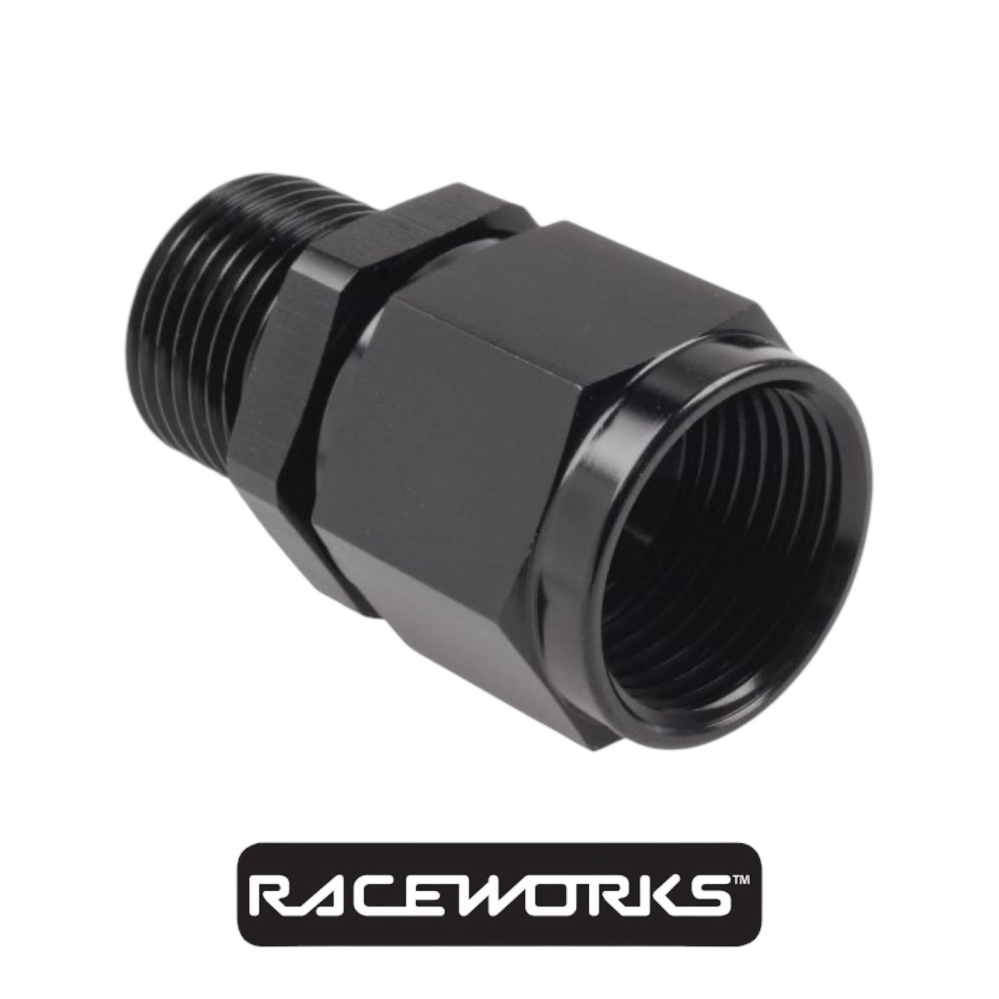 Raceworks Female AN-8 to Male Metric Male M18x1.5 RWF-906-08-M18BK