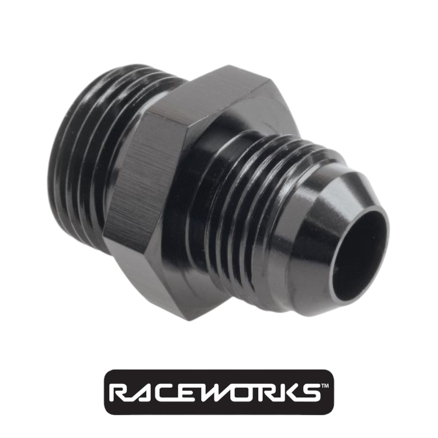 Raceworks Metric Male M18x1.5 To Male Flare AN-6 RWF-734-06BK