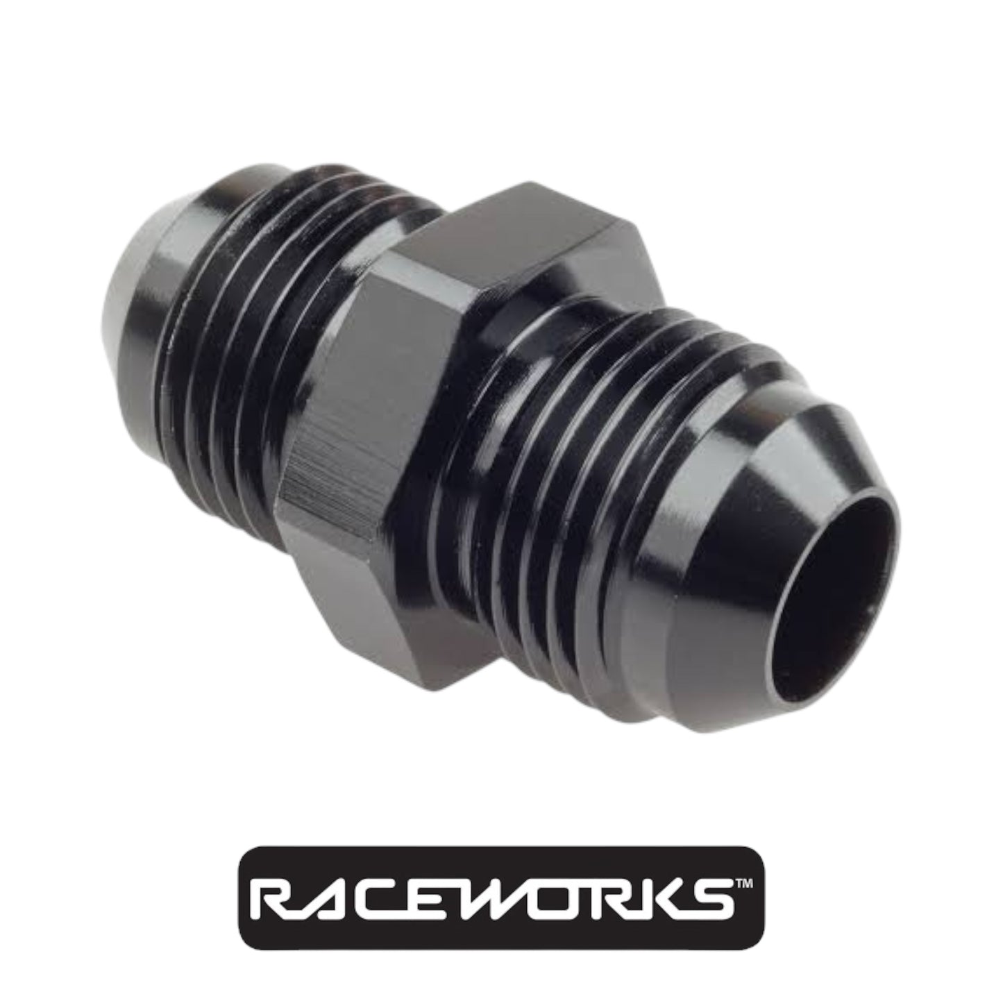 Raceworks Male Flare Union AN RWF-815-08BK