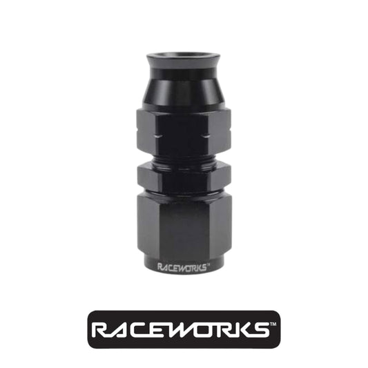 Raceworks Female AN-6 to 3/8” Straight Tube Adapter RWF-619-06-06BK