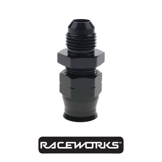 Raceworks Male AN-10 to 5/8 Straight Tube Adapter RWF-618-10-10BK