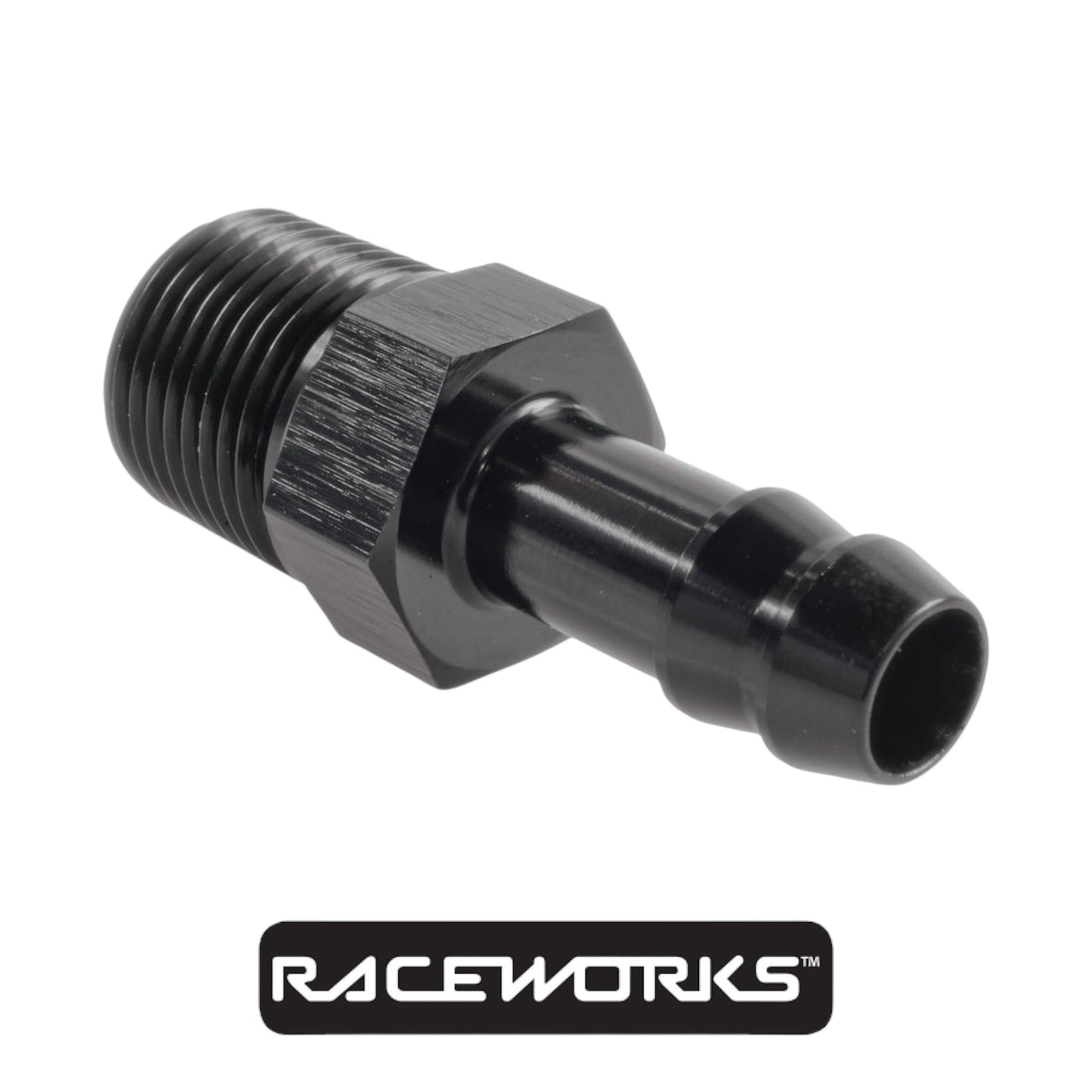 Raceworks Male NPT 3/8” to 3/8” (AN-6) RWF-421-06-06BK