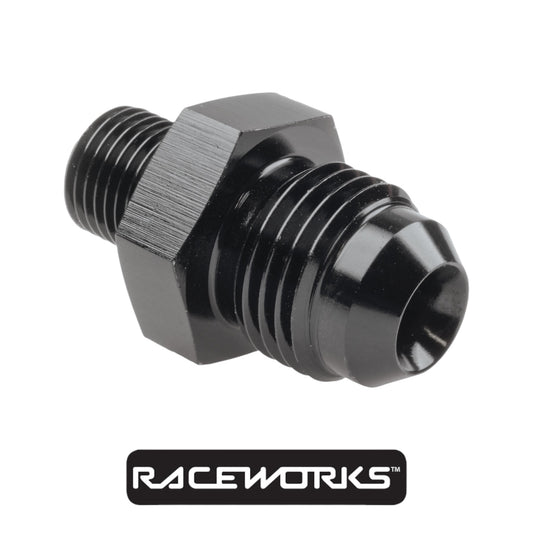 Raceworks Metric Male M10x1.0 To Male Flare AN-6 RWF-729-06BK