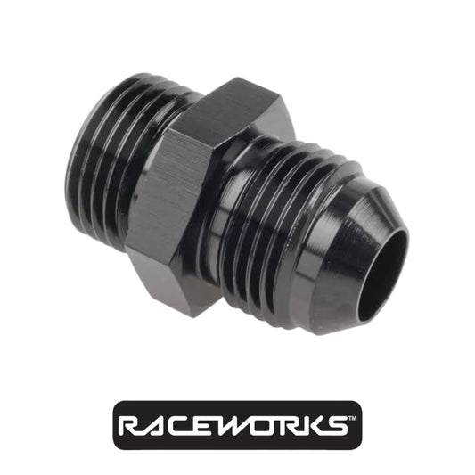 Raceworks Male Flare AN-4 To O-Ring Boss AN-8 RWF-920-04-08BK