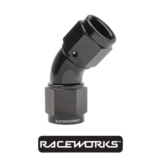 Raceworks Female To Female Swivel AN-10 45 Degree