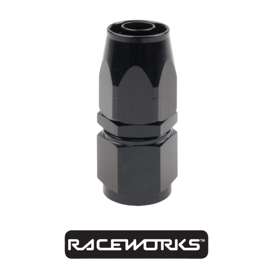 Raceworks Cutter hose fitting AN-8 Straight RWF-101-08BK