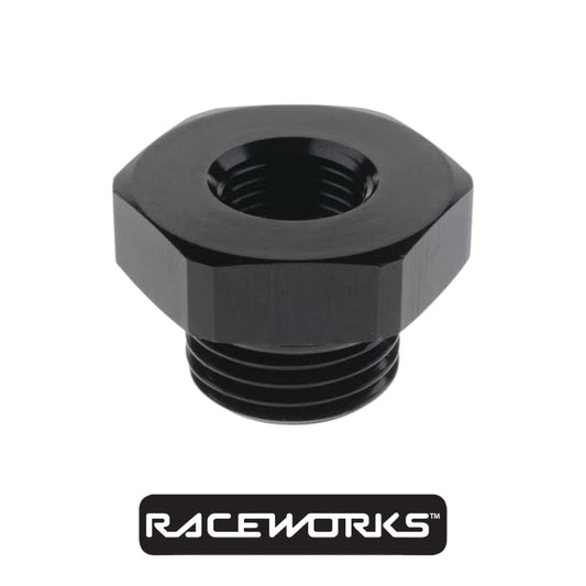 Raceworks AN-10 ORB Male To Female 1/8 NPT Reducer RWF-813-10-02BK