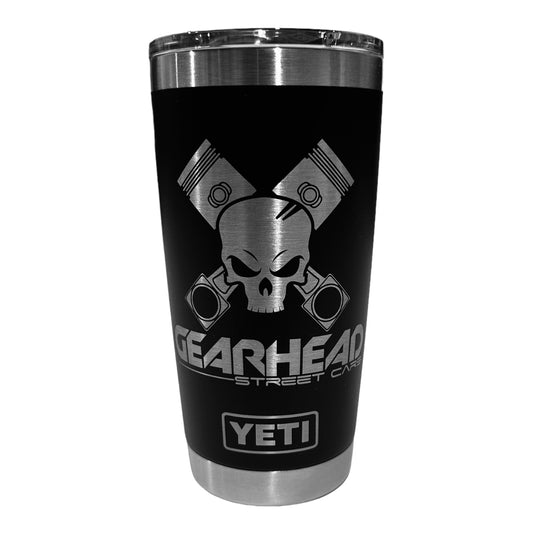 Gearhead Street Cars Custom Laser Engraved Yeti 20oz Tumbler Thermal Coffee Cup