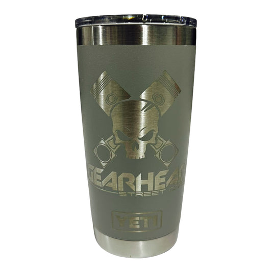 Gearhead Street Cars Custom Laser Engraved Yeti 20oz Tumbler Thermal Coffee Cup