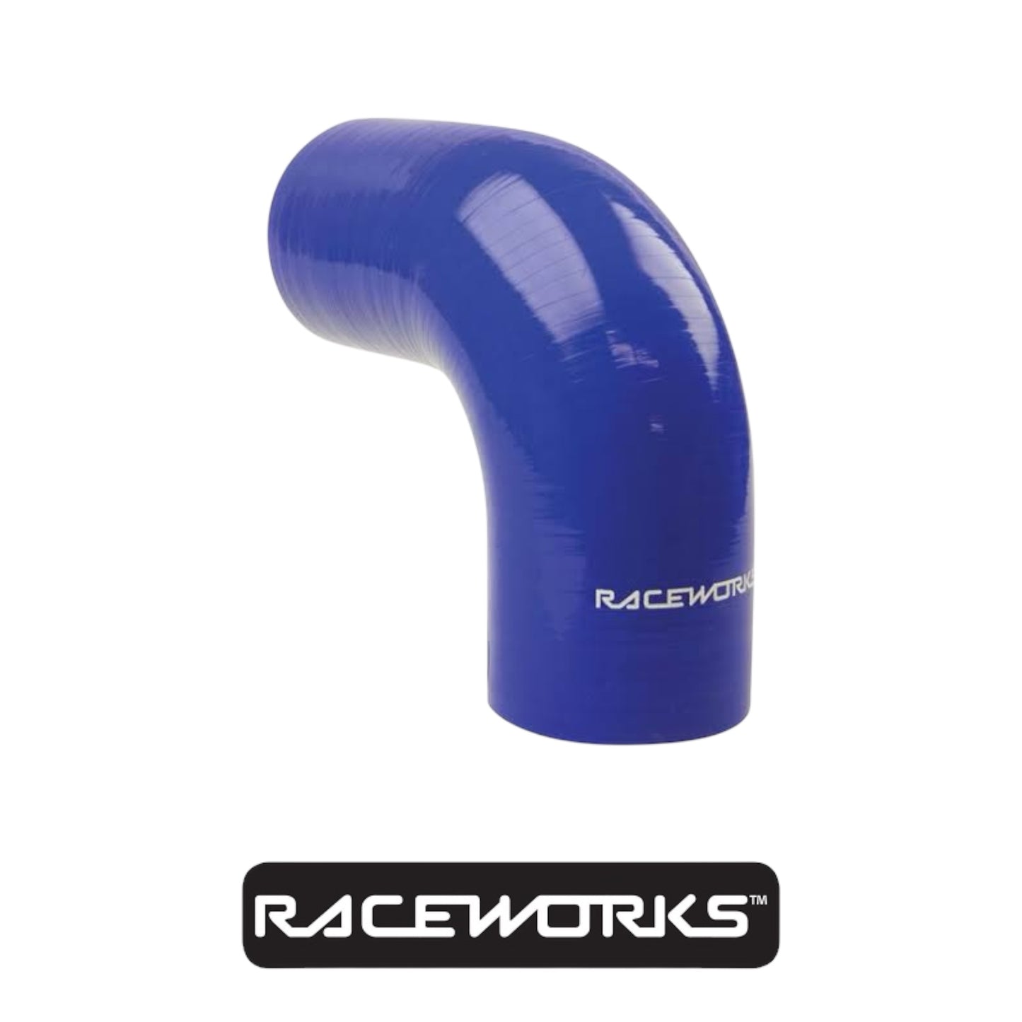 Raceworks Silicone Hose 90 Degree Elbow 3” (76MM) Blue