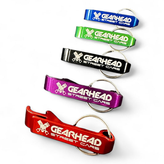 Gearhead Street Cars Keychain Bottle Opener