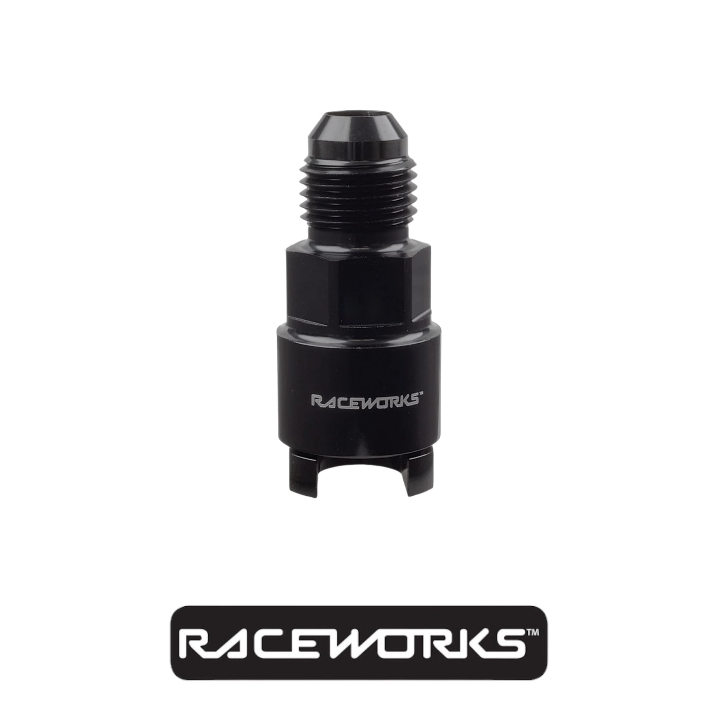 Raceworks AN-8 To 3/8 Billet Female EFI Quick Connect RWF-805-08-06BK
